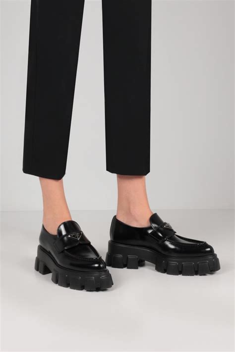 monolith prada loafers|prada monolith lug sole loafer.